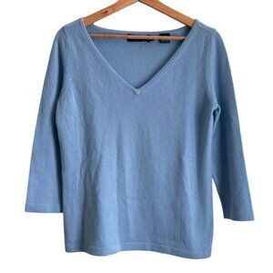 Dana Buchman Women Cashmere Sweater Size M Classic Minimalist Old Money Coastal